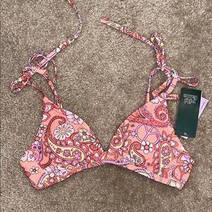 Wild Fable Vibrant Paisley Bikini Top